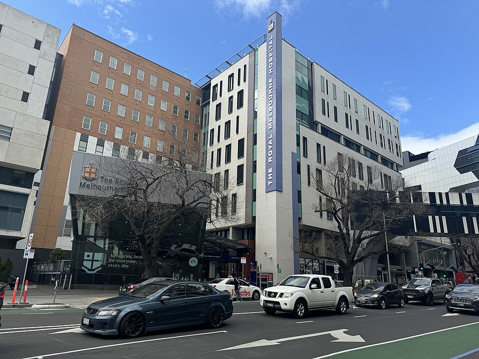资料图:墨尔本皇家医院Parkville院区Grattan Street入口(2024年摄)